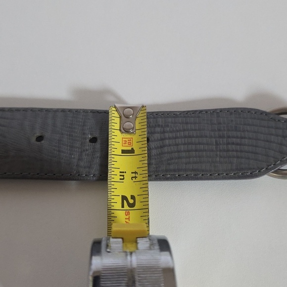 Carlisle Gray Leather Belt.  Size XS